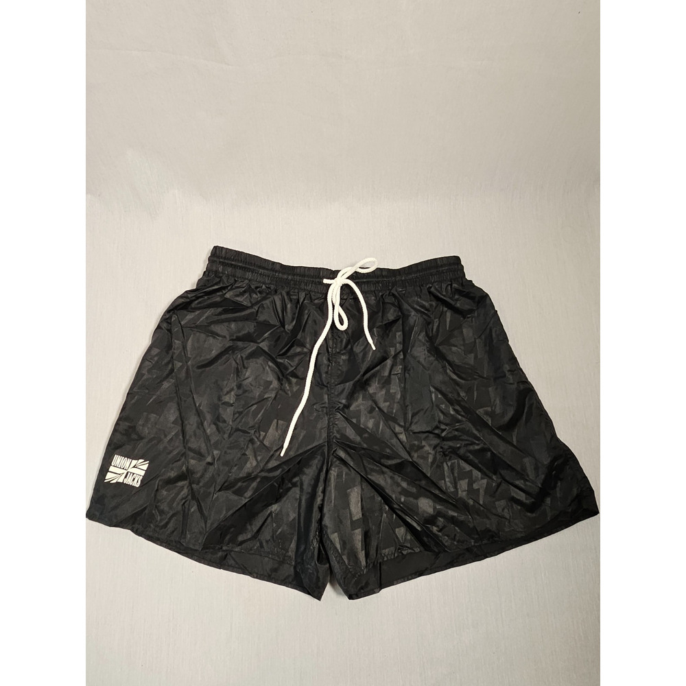 Union Jacks Men's Black Lightning Soccer Shorts - Black Lightning Print - NOS